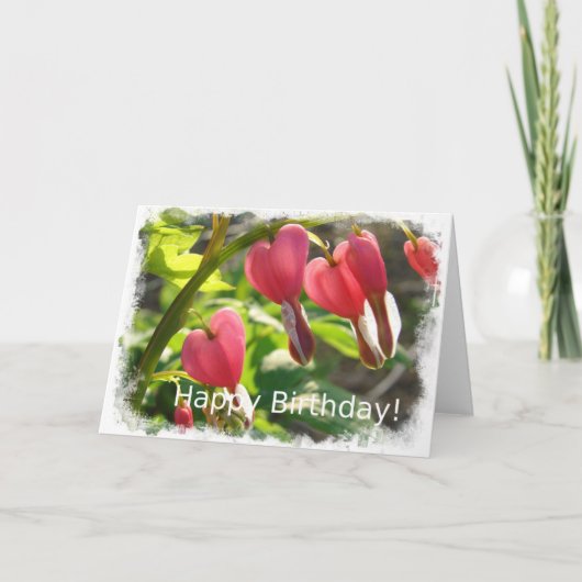 誕生日出血ハート カード (正面)