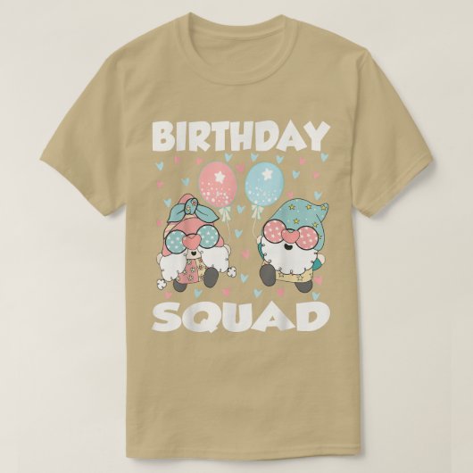 誕生日分隊かわいい格言誕生日パーティマッチング Tシャツ (デザイン正面)