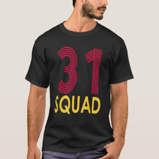 誕生日分隊31歳31日家族クルー Tシャツ
