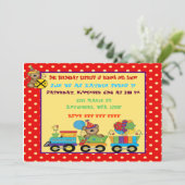 誕生日列カスタム車の招待 招待状 (スタンド正面)