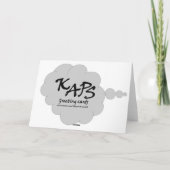 誕生日列カスタム車カード カード (裏面)