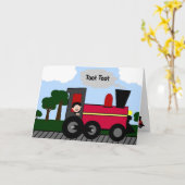 誕生日列カスタム車カード カード (黄色い花)