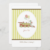 誕生日列車 招待状 (正面/裏面)