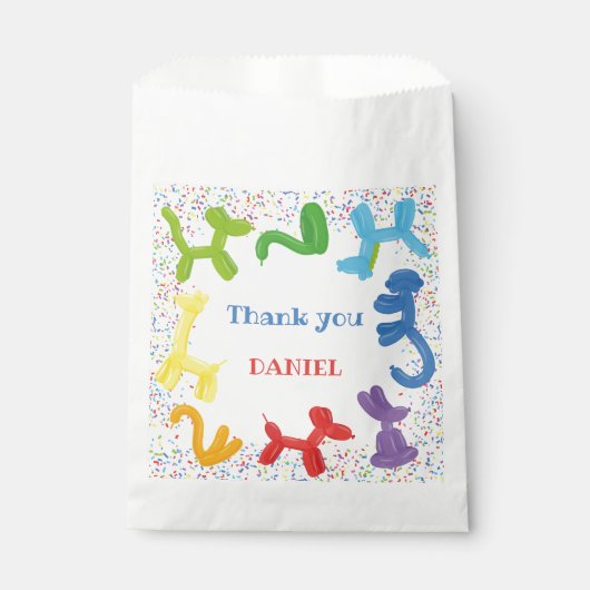 誕生日動物風船 フェイバーバッグ (正面)