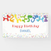 誕生日動物風船 横断幕 (横)