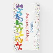 誕生日動物風船 横断幕 (縦)