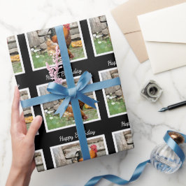 誕生日包装紙/納屋周囲の庭鶏 ラッピングペーパー