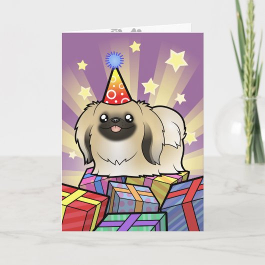 誕生日北京語（切り捨てを表示） カード (正面)