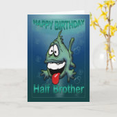 誕生日半兄魚用カーファンキード カード (黄色い花)