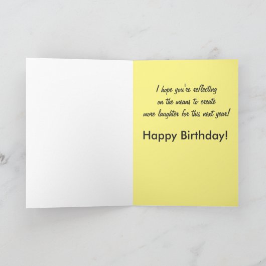 誕生日反射 カード (内部)