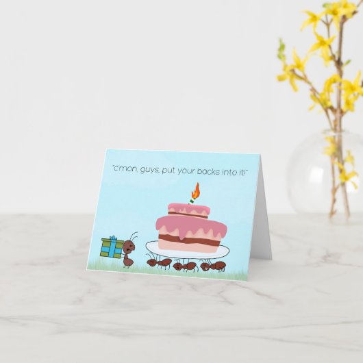 誕生日叔母 カード (黄色い花)