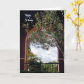 誕生日司祭カード カード (黄色い花)