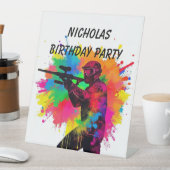 誕生日名前をカスタムするペイント 台座サイン (インサイチュ)