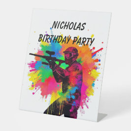 誕生日名前をカスタムするペイント 台座サイン