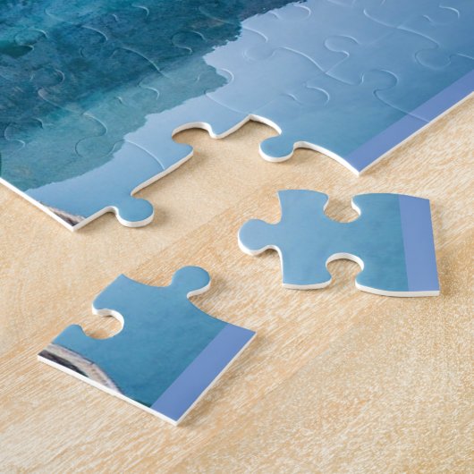 誕生日名前をカスタムするマウンテンレイクカヌウィルデルネス ジグソーパズル (側面)