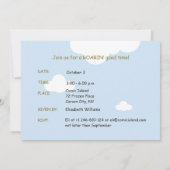 誕生日名前をカスタムする、年齢パーソナライズされた恐竜オン 招待状 (裏面)