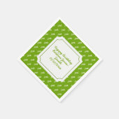 誕生日名 |年齢番号のパターン（黒/白） スタンダードカクテルナプキン (角)