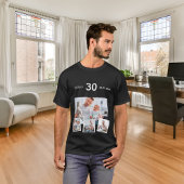 誕生日名age photo collage tシャツ
