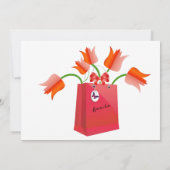 誕生日告知フラット日付カードの保存 セーブザデート (裏面)