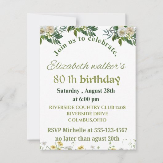 誕生日呪文 ノートカード (正面)