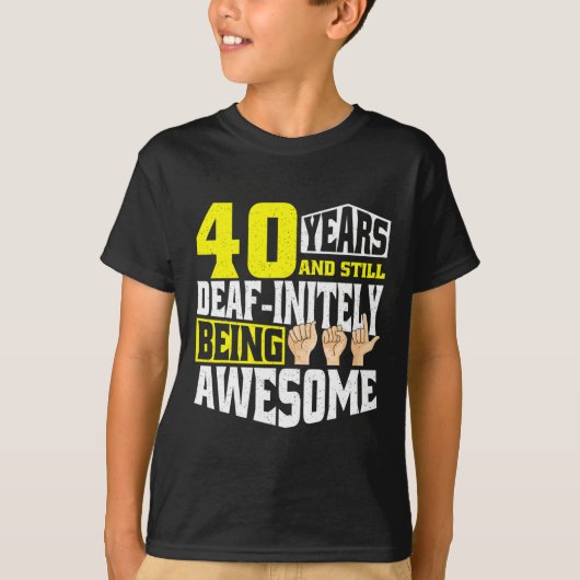 誕生日四十年素晴らし Tシャツ (正面)