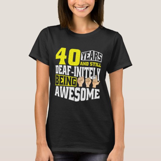 誕生日四十年素晴らし Tシャツ (正面)