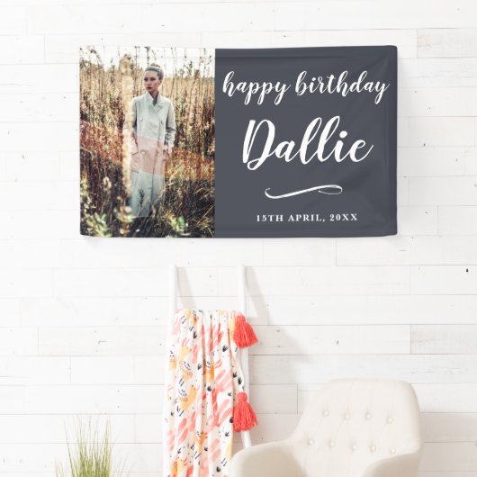 誕生日壁装飾写真カスタム印刷 横断幕 (インサイチュ)