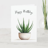 誕生日多肉植物ポット カード (正面)