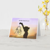 誕生日夢 カード (黄色い花)