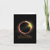 誕生日太陽のEclipse 2024年4月8日Total Eclipse カード (正面)