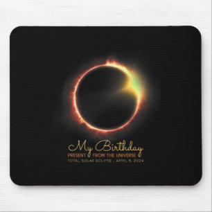 誕生日太陽のEclipse 2024年4月8日Total Eclipse マウスパッド