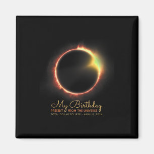 誕生日太陽のEclipse 2024年4月8日Total Eclipse マグネット