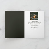 誕生日夫フレンドキャンピングファイアアウトドアカード カード (内部)