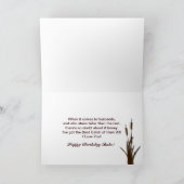 誕生日夫 – 鹿ハンター カード (内部)