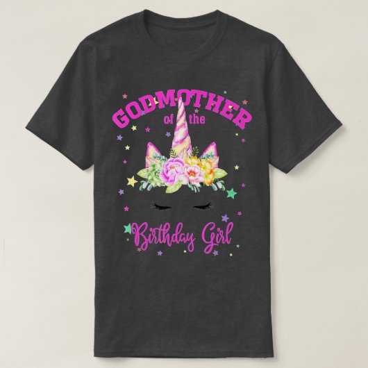 誕生日女の母だ！ユニコーンラッシュギ Tシャツ (デザイン正面)