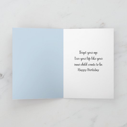 誕生日女子が自撮る カード (内部)