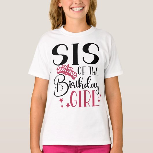 誕生日女子チームカスタマイズマッチング Tシャツ (正面)
