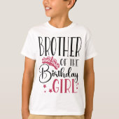 誕生日女子チームカスタムのブラザー Tシャツ (正面)
