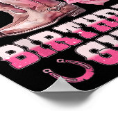 誕生日女性のカーボーイウェスタン誕生日ガールパーティーデコール ポスター (角)