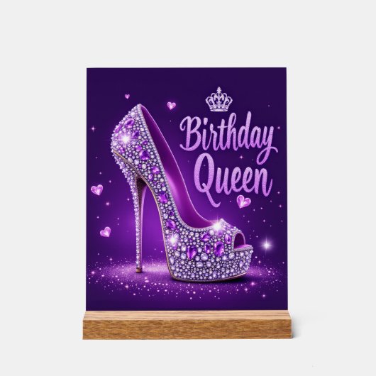 誕生日女王 アクリルサイン (正面)