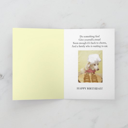 誕生日女王 カード (内部)