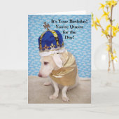 誕生日女王 カード (黄色い花)