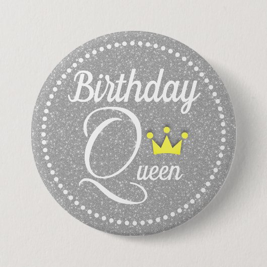 誕生日女王 缶バッジ (正面)