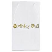 誕生日女! スモールペーパーバッグ (裏面)