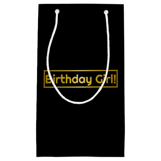 誕生日女! スモールペーパーバッグ (正面)