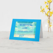 「誕生日好き」向け*50ビーチ*ユーモア カード (黄色い花)