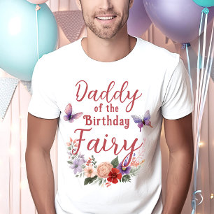 誕生日妖精の親のパーティーのパパ Tシャツ