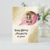 誕生日妖精フラットグリーティングカード カード (スタンド正面)