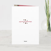 誕生日妻の理由Iスマイルピンクと茶色 カード (裏面)