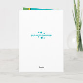 誕生日妻の理由Iスマイル青と緑 カード (裏面)